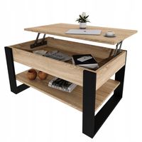 Stolik kawowy stół ława rozkładana podnoszony blat salon pokój Dąb