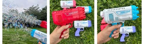 PISTOLET NA BAŃKI MASZYNA DO BANIEK MYDLANYCH GENERATOR AKCESORIA PŁYN na Arena.pl