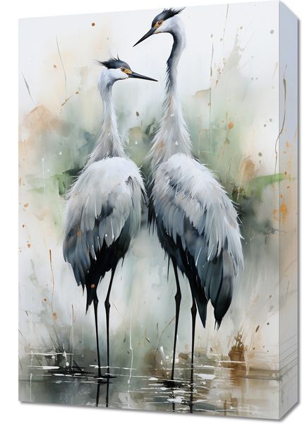 Obraz 40x60cm Tańczące Czaple zdjęcie 1