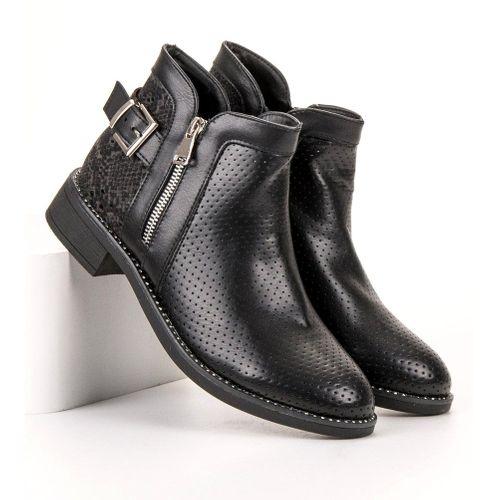 Czarne Botki Snake Print r.40 na Arena.pl