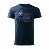 Koszulka motocyklowa z motocyklem na motor BMW R 1300 RT męska granatowa REGULAR S
