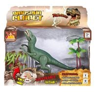 dinozaur na baterie zielony 6570