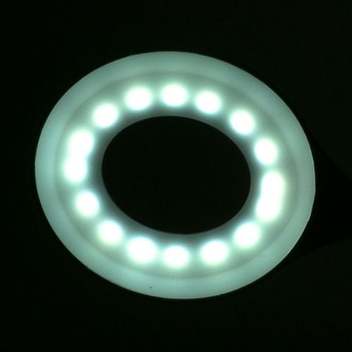 Lampka ring led snake na biurko biała na Arena.pl
