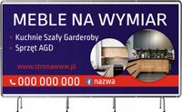 BANER REKLAMOWY 130x80 cm duży wybór różne wzory MEBLE NA WYMIAR
