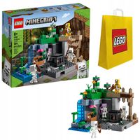 KLOCKI LEGO MINECRAFT 21189 LOCH SZKIELETÓW NA PREZENT DLA DZIECI + TORBA