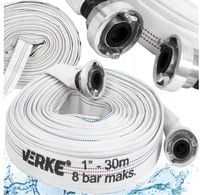 WĄŻ STRAŻACKI PARCIANY DO WODY BRUDNEJ SZAMBA 1 CAL 30M POMPY ZE ZŁĄCZKAMI