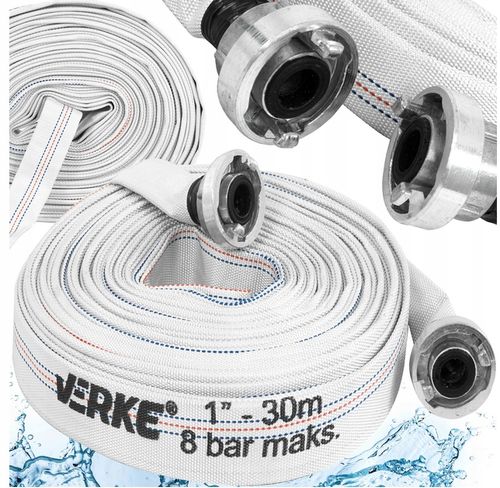 WĄŻ STRAŻACKI PARCIANY DO WODY BRUDNEJ SZAMBA 1 CAL 30M POMPY ZE ZŁĄCZKAMI na Arena.pl