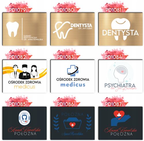nadruk UV dibond TABLICZKA 30x20 CM lekarska LOGO RZECZNIK PRAW PACJENTA na Arena.pl