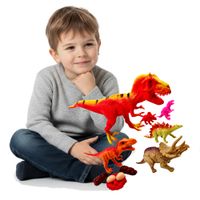 Park Jurajski gady Dinozaury zestaw 14 elementów zabawa Prezent dla Chłopca