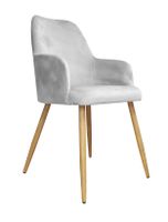 Krzesło WESTA noga dąb MG39 jasny szary