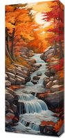 Obraz 30x70cm Jesienne Wodospady