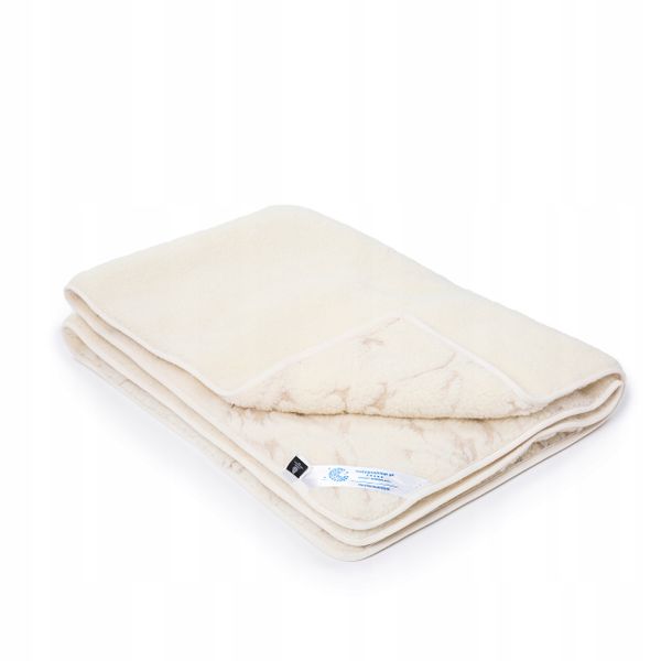 KOŁDRA WEŁNIANA 140x200 MERYNOS TUMBLER VERONA INDYGOSKLEP zdjęcie 1