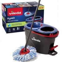 Mop obrotowy Vileda H2prO Dwukomorowe wiadro Trójkątna głowica