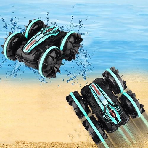 SAMOCHÓD ZDALNIE STEROWANY RC GESTAMI AMFIBIA 2 PILOTY 4x4 360° PŁYWAJĄCY na Arena.pl