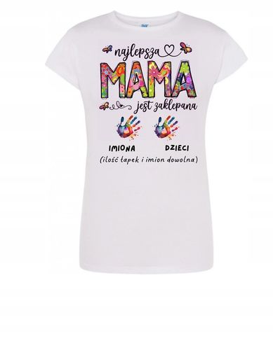 KOSZULKA T-SHIRT na DZIEŃ MAMY PREZENT "najlepsza MAMA..." JAKOŚĆ PREMIUM M na Arena.pl