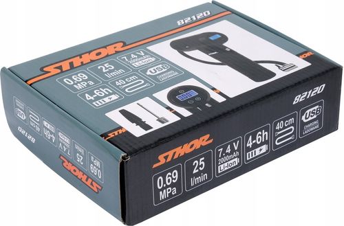 STHOR MINI KOMPRESOR SAMOCHODOWY 100PSI 25L/MIN BEZPRZEWODOWY LED POMPKA na Arena.pl