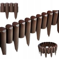 WYSOKA PALISADA OGRODOWA OBRZEŻE OGRODOWE TRAWNIKOWE BRĄZOWA BORDER