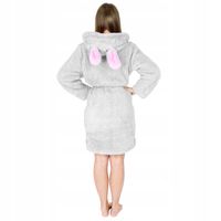 Onesies szlafrok damski do kolan z kapturem rozmiar L
