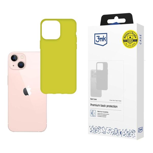 Matowe etui na Apple iPhone 14 - 3mk Matt Case lime zdjęcie 1