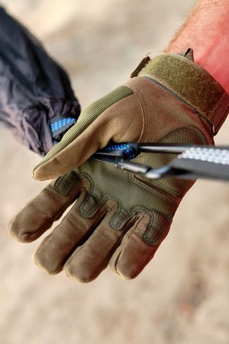 Rękawiczki taktyczne militarne bojowe zielone M na Arena.pl