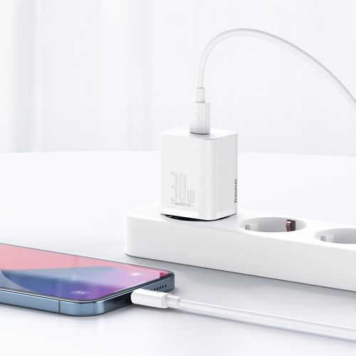 Baseus ładowarka sieciowa Super Si PD 30W 1x USB-C biała na Arena.pl