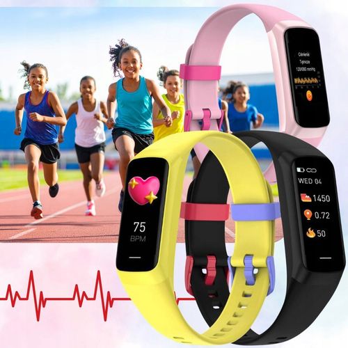 Zegarek dziecięcy SMARTWATCH AMOLED SMARTBAND FIT SMS KROKI PULS TERMOMETR na Arena.pl