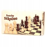 SZACHY DREWNIANE SZKOLNE 28CM