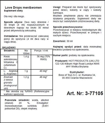 supl.diety love drops (m+w) 30ml na Arena.pl