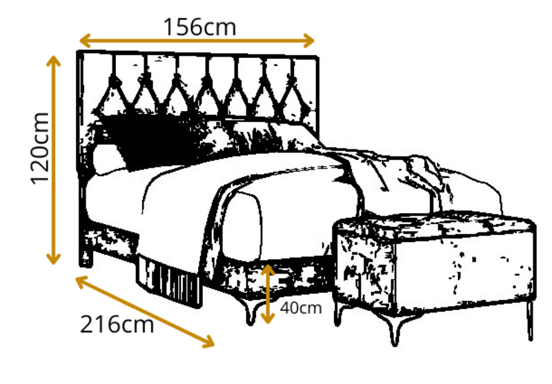 Łóżko Sypialniane Crystal, eleganckie i luksusowe. zdjęcie 5