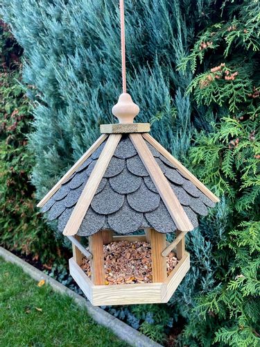 DUŻY KARMNIK DLA DZIKICH PTAKÓW SOLIDNY DOMEK BUDKA NA KARMA ZIARNO XXL na Arena.pl