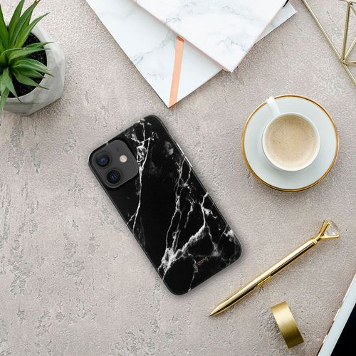 Crong Marble Case - Etui iPhone 12 Mini (czarny) na Arena.pl
