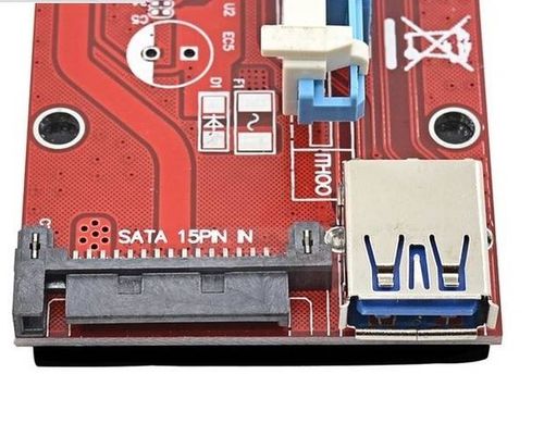ADAPTER RISER USB3.0 PCI-E PCI 1x-16x SATA 007S na Arena.pl