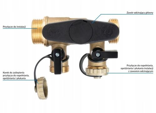 AFRISO Zawór do napełniania i płukania instalacji AFC armatura 1" na Arena.pl