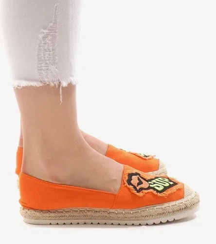 Pomarańczowe espadryle L-1047 37 na Arena.pl