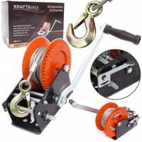 WYCIĄGARKA WCIĄGARKA RĘCZNA KORBOWA LINOWA 3500 LBS 1588KG