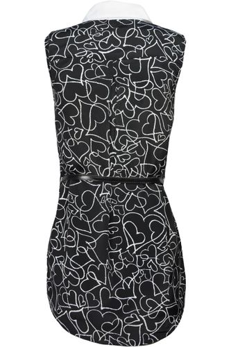 Czarna Bluzka w Serca, Pasek - 40 / L na Arena.pl