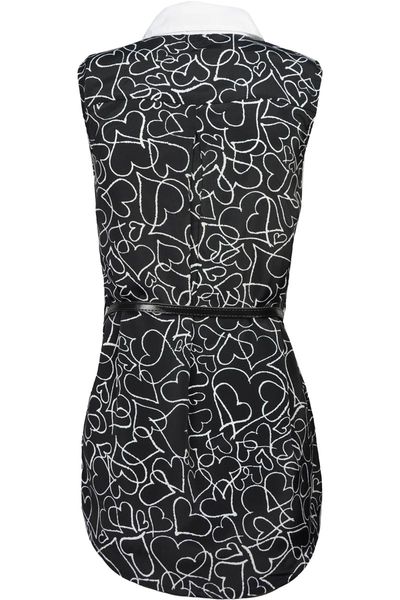 Czarna Bluzka w Serca, Pasek - 40 / L zdjęcie 2