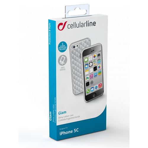 CELLULAR LINE Glam Etui iPhone 5C transparentne na Arena.pl