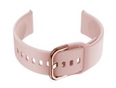 Pasek gumowy do smartwatch 22mm - różowy/rosegold