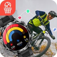 Zegarek Smartwatch Męski Rozmowy Duża Bateria 700 mAh Wodoodporny Menu PL