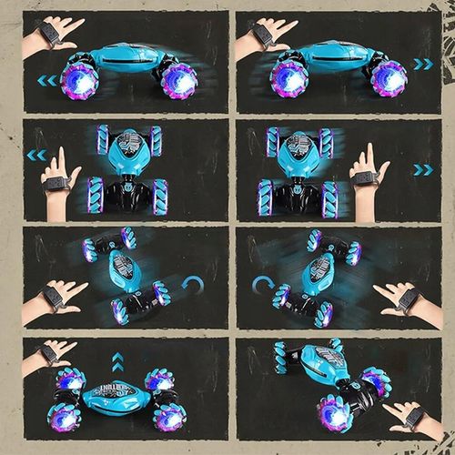 AUTO KASKADERSKIE SAMOCHÓD STEROWANY RĘKĄ GESTAMI +PILOT - AUTO 4X4 LED na Arena.pl