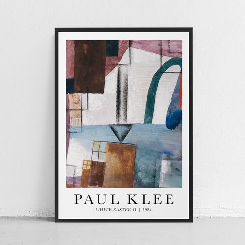 Plakat Paul Klee abstrakcja 50x70 cm w czarnej ramie na Arena.pl