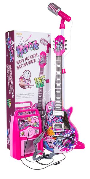Zestaw Gitara + Wzmacniacz Różowy zdjęcie 3