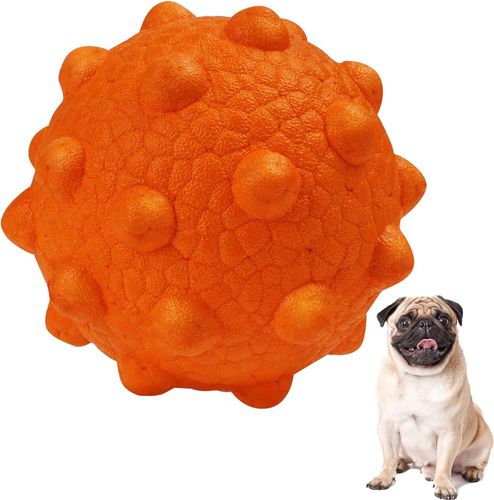 Piłka gryzak zabawka dla psa trwała pomarańczowa na Arena.pl
