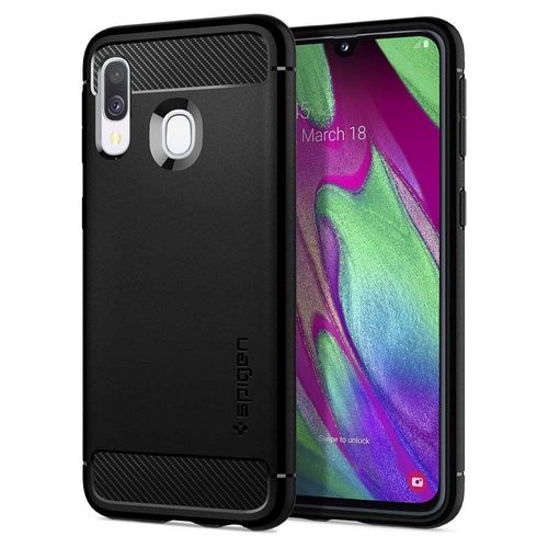 Etui Spigen Rugged Armor Galaxy A40 Matte Black na Arena.pl