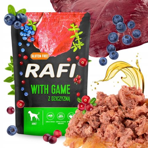 MOKRA KARMA DOLINA NOTECI RAFI ADULT BEZ ZBÓŻ SASZETKA MIX SMAKÓW 24 x 500G na Arena.pl