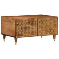 Stolik kawowy, 80x50x40 cm, lite drewno mango