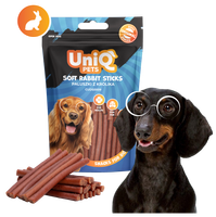Smaczki dla psa przysmaki paluszki z królika WOOFERS 250g UNIQ PETS