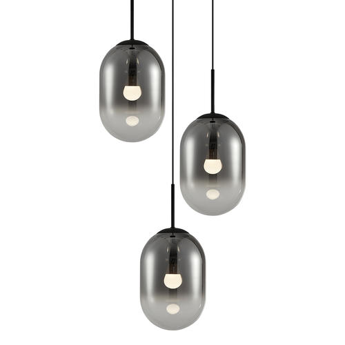 Lampa wisząca Alias Czarny 3xE14 koło na Arena.pl