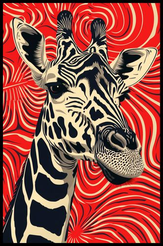 Plakat 53x81cm Wzrok Żyrafy na Arena.pl